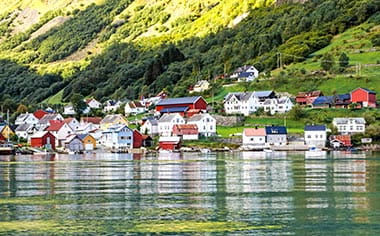 The village of Geiranger in Norway